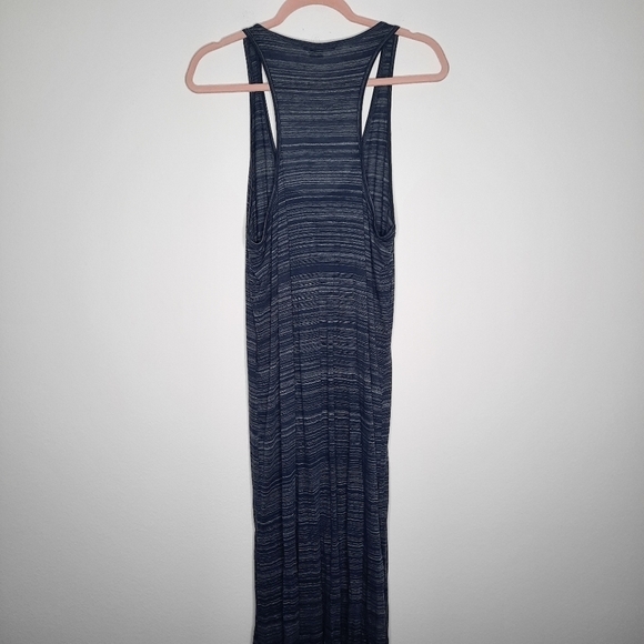 Vince Blue Space Dye Racerback Maxi Dress L - Picture 3 of 6